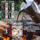 Happy,Dad,Children,Gift For Father - Dear Dad Great Job - Personalized Carabiner Mug