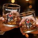 Dog Lovers,Dog Mom,Dog Dad,Happy,Non-Eng,German,Non-Eng,Vector - Der Hundepapa - Personalisiertes Whiskyglas