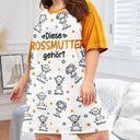 Gift For Yourself,Gift For Women,Gift For Mother,Gift For Grandma,Love,German - Diese Oma Mama Gehört Ihren Enkelkindern - Personalisiertes Damen-Schlafshirt