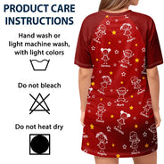 Gift For Yourself,Gift For Women,Gift For Mother,Gift For Grandma,Love,German - Diese Oma Mama Gehört Ihren Enkelkindern - Personalisiertes Damen-Schlafshirt