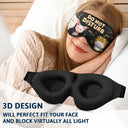 Cat Lovers,Cat Mom,Cat Dad,Pet Lovers,Pet Mom,Pet Dad,Funny - Do Not Disturb Funny Cat - Personalized 3D Sleep Mask