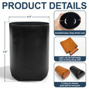 Couple Grilling Drinking Husband And Wife Drinking Buddies For Life - Personalized Leather Can Cooler