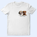 Dog Lovers,Dog Mom,Dog Dad,Happy - Dog Mom Dog Dad 3D Effect - Personalized T Shirt