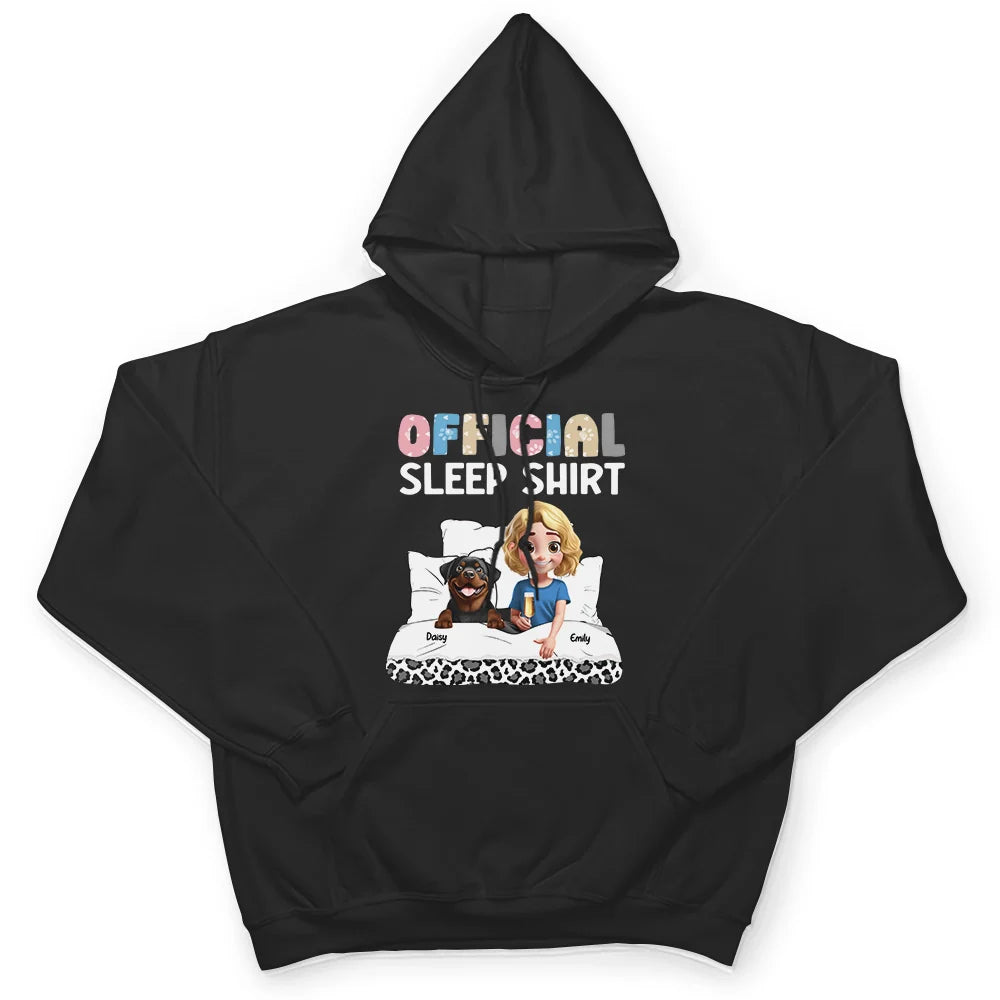 Pet Lovers,Pet Mom,Pet Dad,Dog Lovers,Dog Mom,Dog Dad,Gift For Yourself,Gift For Women,Gift For Men,Happy - Dog Mom Official Sleep Shirt - Personalized T Shirt