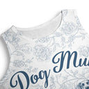Happy, Pet Lovers, Pet Mom, Dog Lovers, Dog Mom, Beach - Dog Mom Toile De Jouy Style - Personalized Sleeveless Tank Dress