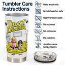 Dog Lovers, Dog Mom, Dog Dad, Gift For Yourself, Happy - Dog Treat Dealer - 3D Inflated Effect Printed Tumbler, Personalized Tumbler