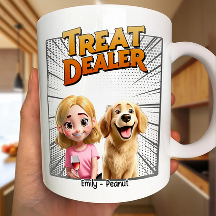 Dog Treat Dealer 3D Effect - Personalized Mug