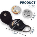 Dog Lovers,Dog Mom,Dog Dad,Pet Lovers,Pet Mom,Pet Dad,Memorial,Sad - Don't Cry For Me Memorial Dog Lovers - Personalized Leather Pocket Hug