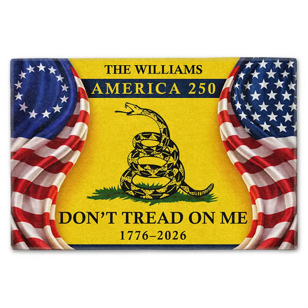 Dont Tread On Me America 250th - Personalized Doormat