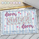 Back To School, Gift For Yourself, Gift For Women, Top Market, Adorable, Custom Text - Dorm Sweet Dorm - Personalized Doormat