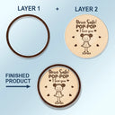 Gift For Grandpa,Gift For Grandma,Gift For Grandparents,Gift For Mother,Gift For Father,Christmas,Happy,Stick Figure - Drive Safe Grandpa Daddy Kid Stick Figures - Personalized Custom Shaped Acrylic Car Visor Clip