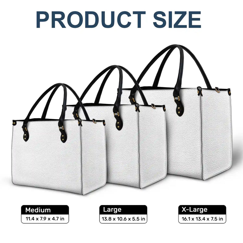 Gift For Yourself,Gift For Women,Happy - Birth Month Flower Watercolor Blooming In Love - Personalized Leather Bag