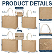 Girls Trip Summer Vibe - Personalized Jute Beach Bag