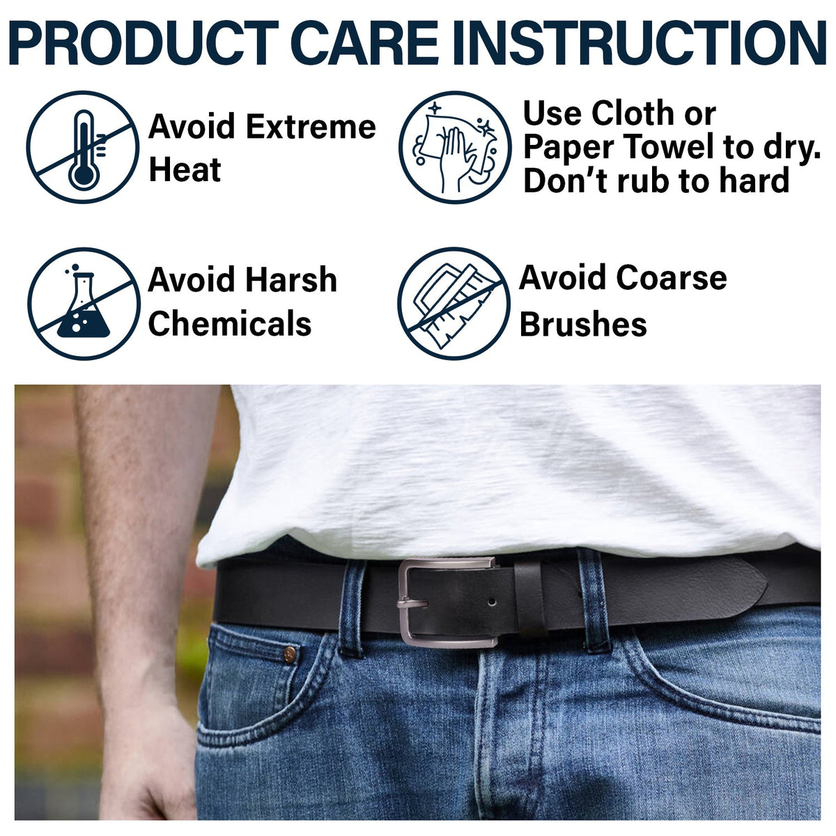 You Wear This Reminds You How Much I Love You - Personalized Engraved Leather Belt