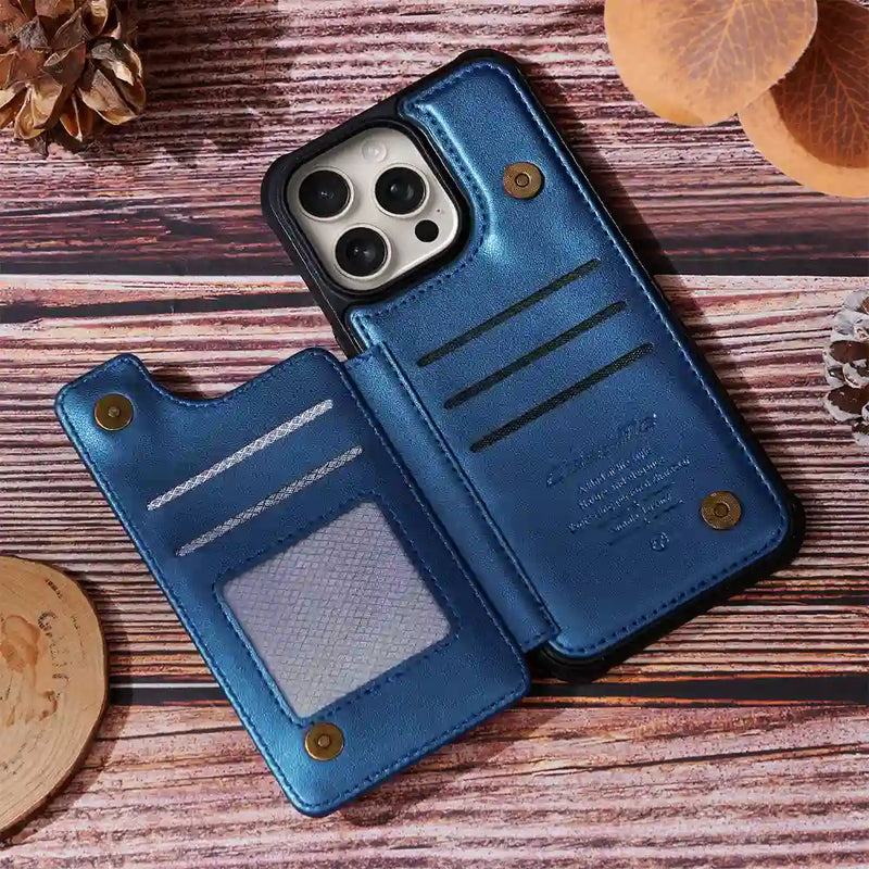 My Bosses Are Calling And I Must Go - Personalized Leather Flip Wallet Phone Case