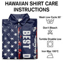 No Custom,America 250th,Independence Day - Early US Flag America Best Dad Ever The Man The Myth - Hawaiian Shirt