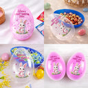 Gift For Kids, Grandma - Grandkids, Gift For Grandkids, Dad - Children, Mom - Children, Easter, Happy - Easter Bunny Holding Alphabet Letter - Personalized Fillable Egg