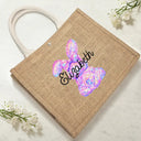 Easter, Happy, Gift For Kids, Parents - Easter Egg Hunt - Personalized Jute Beach Bag