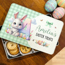 Easter,Happy,Gift For Kids,Parents - Easter's Treat - Personalized Metal Biscuit Tin
