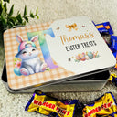 Easter,Happy,Gift For Kids,Parents - Easter's Treat - Personalized Metal Biscuit Tin