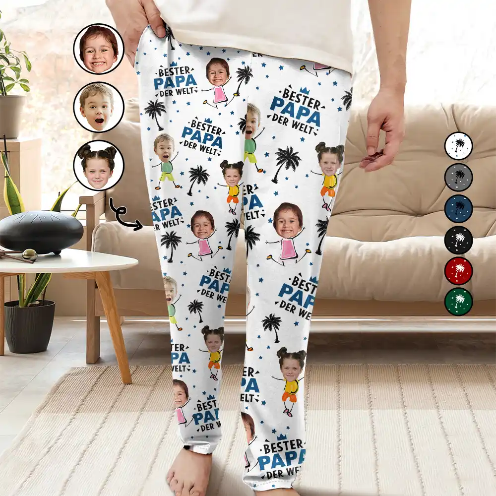 Eigenes Foto Beste Eltern Und Großeltern der Welt - Personalisiertes Pyjamahose