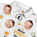 Gift For Men,Gift For Father,Gift For Grandpa,Happy,Non-Eng,German - Eigenes Foto Bester Opa Der Welt Trophäen-Papa - Personalisiertes Hawaiihemd