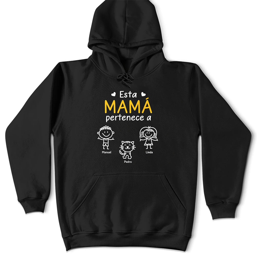Gift For Women,Gift For Men,Parents,Gift For Mother,Gift For Grandpa,Gift For Father,Gift For Grandma,Gift For Grandparents,Love,Spanish - Este Abuelo Esta Abuela Este Papá Esta Mamá Pertenece A - Camiseta Personalizada