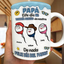 Gift For Husband,Gift For Men,Parents,Gift For Father,Spanish,Top Market,Non-Eng,Icon,Humorous - Este Día No Tendría Sentido - Efecto Puff 3D - Taza Blanca Personalizada Con Impresión De Borde A Borde