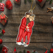 Expecting Parents Christmas Pregnancy - Personalized Custom Shaped Acrylic Ornament