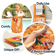 Gift For Women,Gift For Men,Gift For Yourself,Funny,Icon - F-Caw-F I F*king Hate People - Personalized Beach Towel