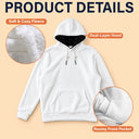 Adorable,Gift For Kids,Custom Text - 3D Effect Dripping Ice Cream Cute Outfit For Kids - Personalized Fleece Hoodie