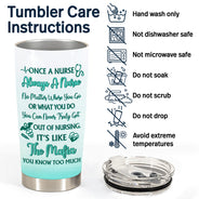 Water Scrubs And Rubber Gloves - Gift For Nurses - Personalized Custom Tumbler