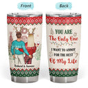 Christmas Couple Always Be By Your Side - Personalized Custom Tumbler