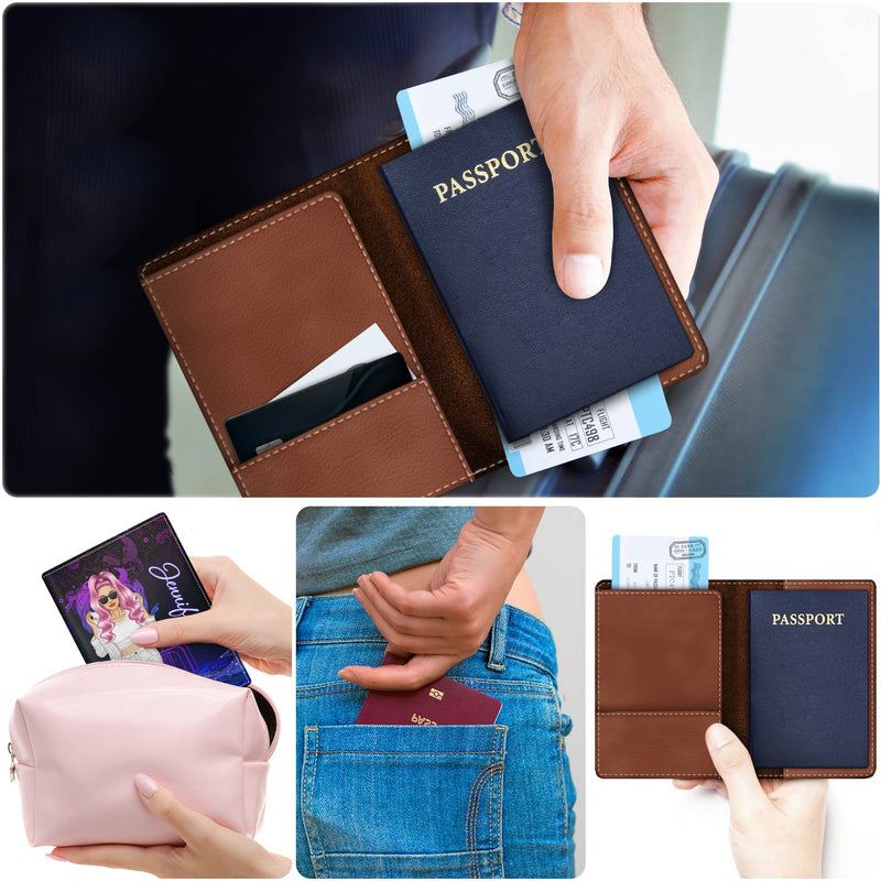Fashion Zodiac Sign Girls My Horoscope Said To Travel - Personalized Custom Passport Cover, Passport Holder