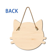 You & Me And The Cats - Gift For Cat Lovers, Gift For Couple - Personalized Custom Shaped Wood Sign