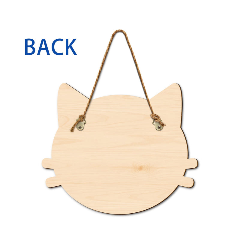 You & Me And The Cats - Gift For Cat Lovers, Gift For Couple - Personalized Custom Shaped Wood Sign