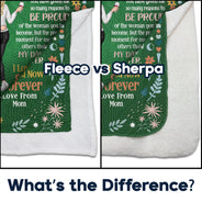 Daughter Closed My Eyes For A Momment - Gift For Daughter - Personalized Fleece Blanket, Sherpa Blanket