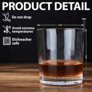 To Dad From The Reasons You Drink - Personalized Engraved Whiskey Glass
