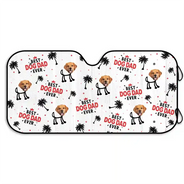 Custom Photo Best Dad Ever Kids Dog Cat - Personalized Auto Sunshade