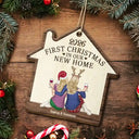 First Christmas In Our New Home - Personalized Custom Shaped Wooden Ornament
