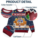 Happy, Family, Christmas - Family 3D Effect Gingerbread - Personalized Unisex Ugly Sweater