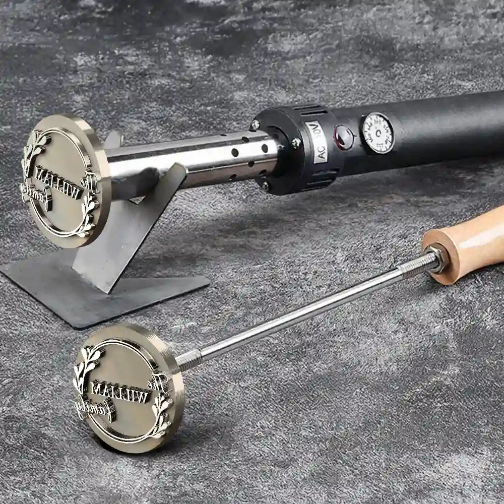 Happy,Family - Family Branding Name Monogram - Personalized Grilling Branding Stamp