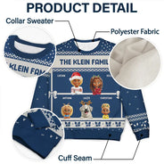 Christmas,Family,Pet Lovers - Family Is The Greatest Gift - Personalized Unisex Ugly Sweater