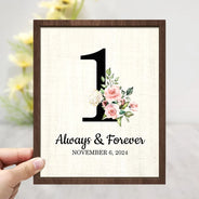 Gift For Couples,Gift For Husband,Gift For Wife,Old Couples,Parents,Gift For Mother,Gift For Father,Gift For Sibling,Gift For Sisters,Gift For Brothers,Family,Love - Family Love Keepsake - Personalized 2-Layered Wooden Plaque With Stand