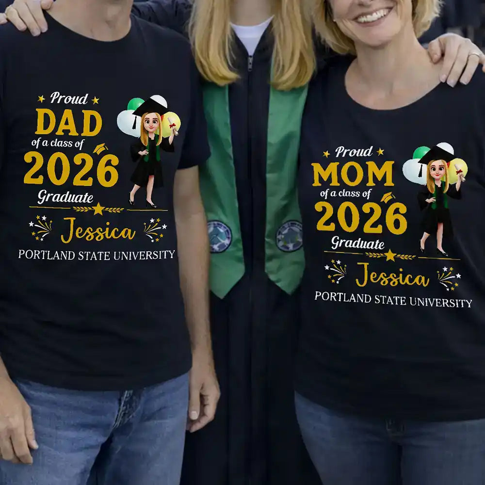 Family Matching Happy Graduation - Personalized T Shirt