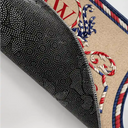 Independence Day,America 250th,Family,Happy - Family Monogram With Address Stars & Stripes - Personalized Doormat