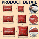 Sentimental, Christmas, Family, Custom Text - Family Name Christmas - Personalized Pillow