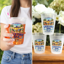 Top Market,Family,Poolside,Outdoor Decor,Custom Text,Happy - Family Poolside Paradise Backyard Party Cups - Personalized Frosted Cups