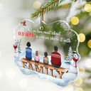 Family Where Begins And Love Never Ends - Memorial Gift - Christmas Gift - Personalized Custom Medallion Acrylic Ornament