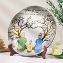 Family,Gift For Mother,Gift For Father - Family Where Life Begins And Love Never End - Personalized Ceramic Plate
